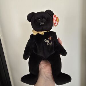 The End Beanie Baby SUPER RARE (4 Tag errors) 1999 see photos mint